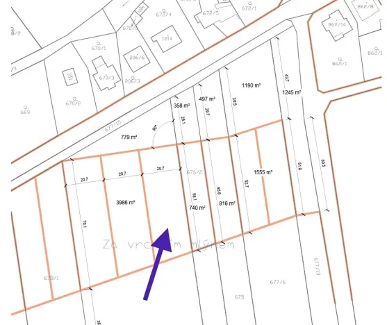 Prodej pozemku pro bydlení, Bělkovice-Lašťany, 1248 m2