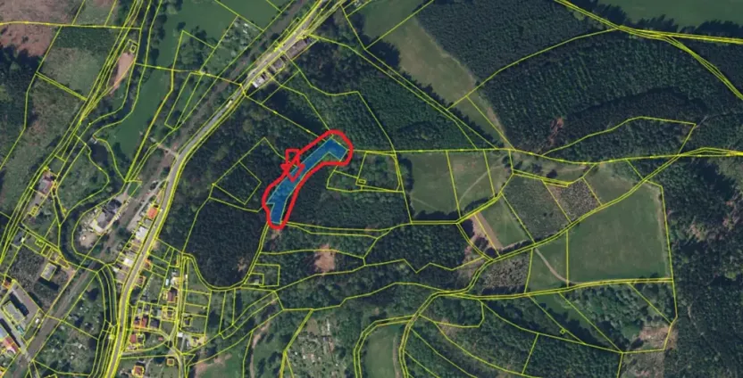 Prodej podílu lesa, Hronov, 1326 m2