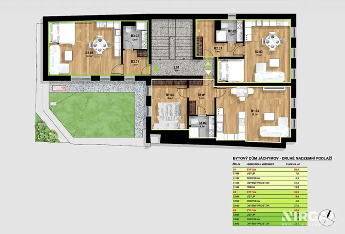 Prodej bytu 1+kk, Jáchymov, náměstí Republiky, 40 m2