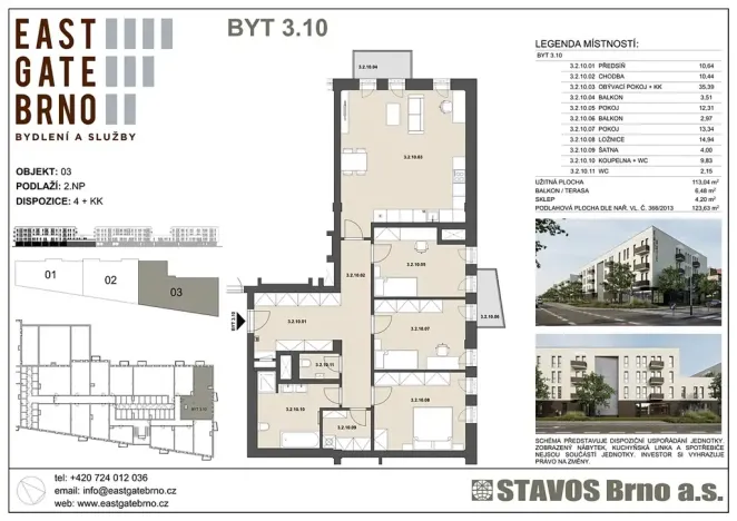 Prodej bytu 4+kk, Brno, Řípská, 113 m2