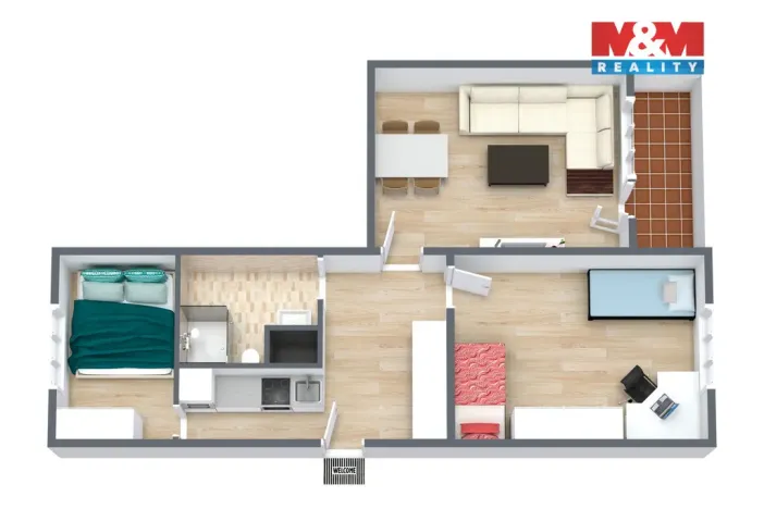 Prodej bytu 3+kk, Sokolov, Slavíčkova, 62 m2