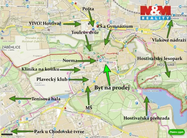 Prodej bytu 3+kk, Praha - Hostivař, Loučimská, 63 m2