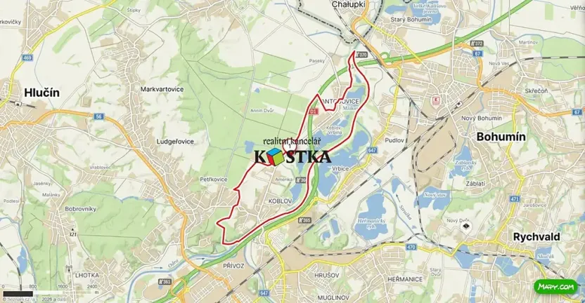 Prodej pole, Ostrava, Antošovická, 3774 m2