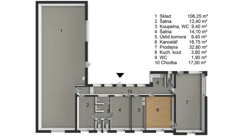 Prodej výrobních prostor, Teplice, Havířská, 226 m2