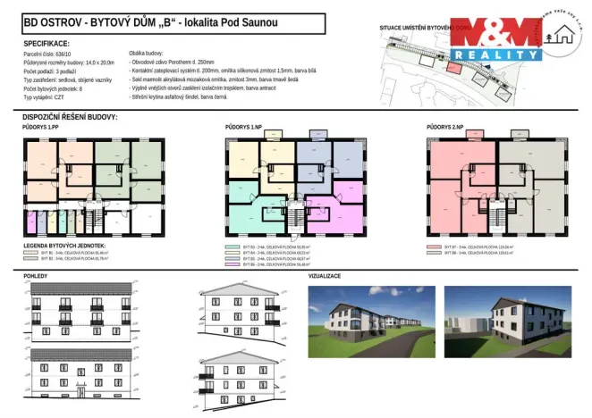 Prodej bytu 3+kk, Ostrov, Hlavní třída, 119 m2
