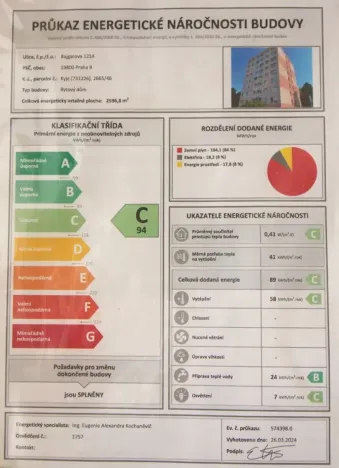 Prodej bytu 3+1, Praha - Kyje, Bajgarova, 65 m2