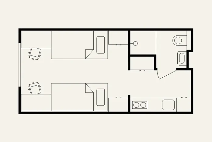 Pronájem pokoje, Praha - Holešovice, Na zátorách, 16 m2