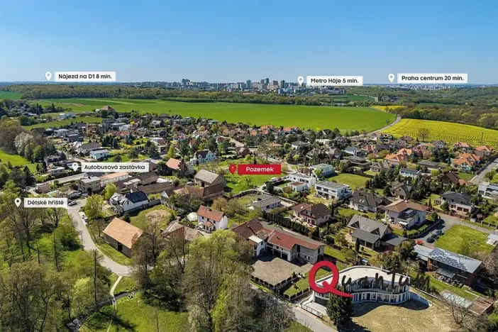 Prodej pozemku pro bydlení, Praha - Křeslice, U zájezdku, 908 m2