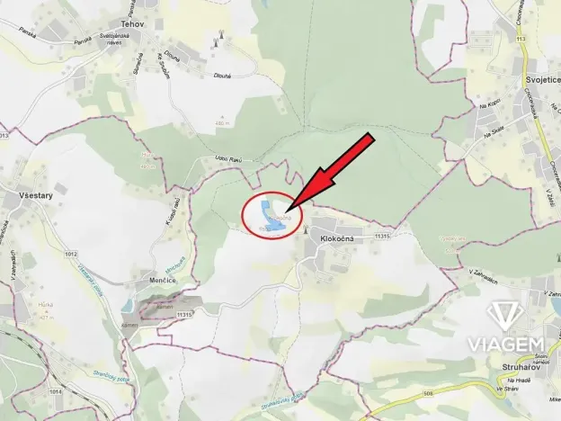 Prodej podílu pole, Klokočná, 1035 m2