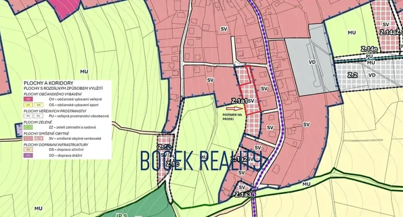 Prodej pozemku pro bydlení, Újezd, 2431 m2