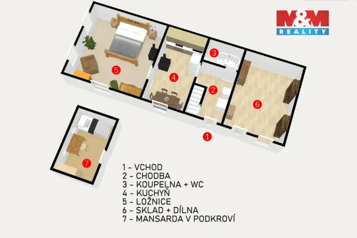 Prodej chalupy, Štoky - Pozovice, 45 m2