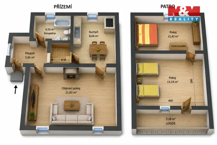 Prodej rodinného domu, Zruč nad Sázavou, Ke Ctiborkám, 65 m2