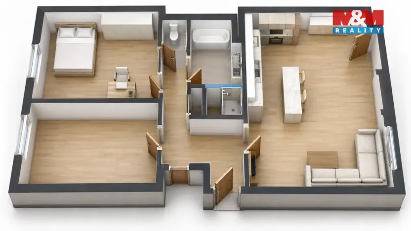 Prodej bytu 4+kk, Praha - Nové Město, Pod Slovany, 85 m2