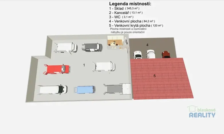 Pronájem výrobních prostor, Brandýs nad Labem-Stará Boleslav, 345 m2