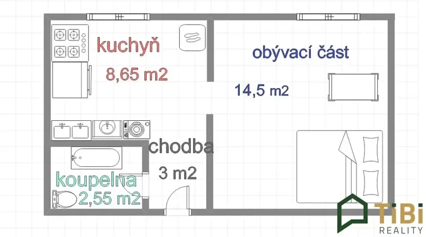Prodej bytu 1+1, Blansko, 9. května, 29 m2