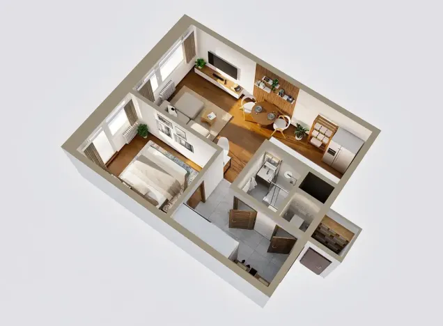 Prodej bytu 2+kk, Rakovník, V Lukách, 41 m2