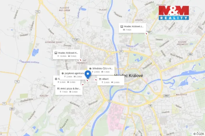 Pronájem bytu 3+kk, Hradec Králové - Pražské Předměstí, Albertova, 60 m2