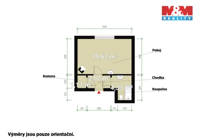 Prodej bytu 1+kk, Kralovice, Na Palcátech, 28 m2