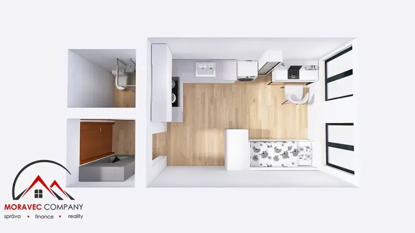 Pronájem bytu 1+kk, Ostrava, Sokolská třída, 21 m2