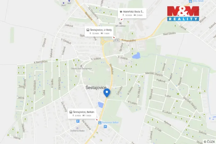 Prodej bytu 1+kk, Šestajovice, Revoluční, 18 m2