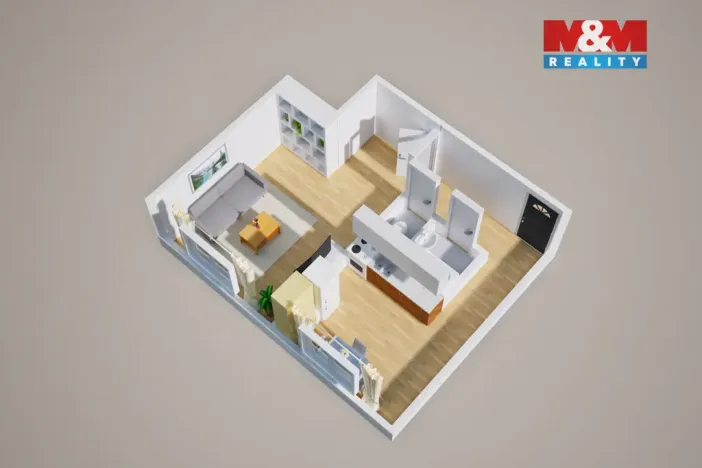 Prodej bytu 1+1, Lovosice, Osvoboditelů, 38 m2