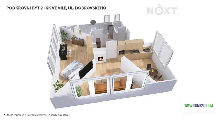 Pronájem bytu 2+kk, Šumperk, Dobrovského, 67 m2