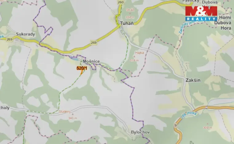 Prodej louky, Snědovice - Mošnice, 734 m2