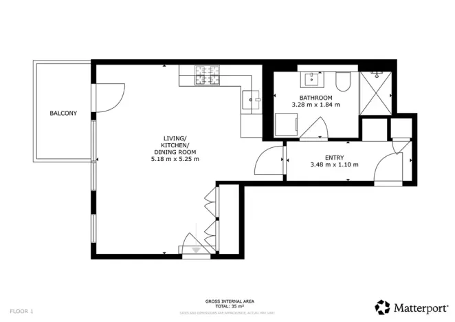 Pronájem bytu 1+kk, Praha - Kamýk, Hodkovická, 35 m2