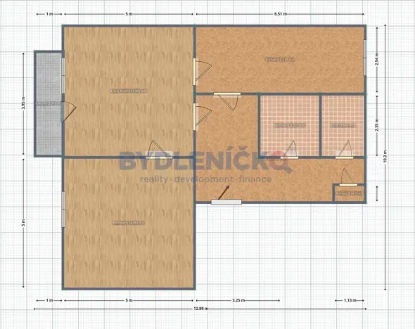 Prodej bytu 2+1, České Budějovice, Nerudova, 74 m2