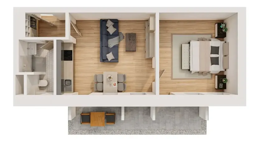 Pronájem bytu 2+kk, Mikulov, Slovácké brigády, 43 m2