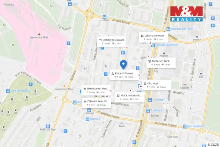 Prodej bytu 3+1, Most, Vítězslava Nezvala, 71 m2