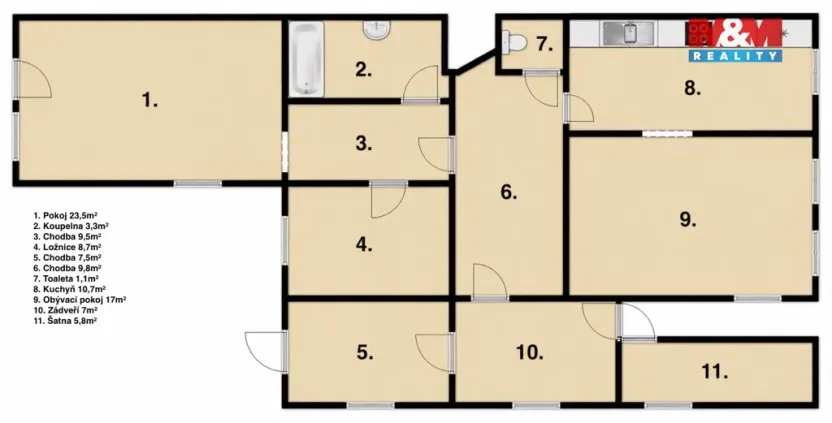 Prodej rodinného domu, Vysoké Mýto, Javornického, 103 m2