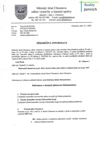 Prodej pozemku pro bydlení, Chrastava, Frýdlantská, 3726 m2