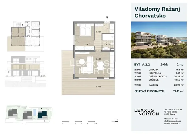 Prodej bytu 2+kk, Ražanj, Chorvatsko, 49 m2