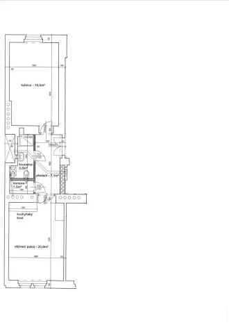 Pronájem bytu 2+kk, Praha - Bubeneč, Kamenická, 52 m2