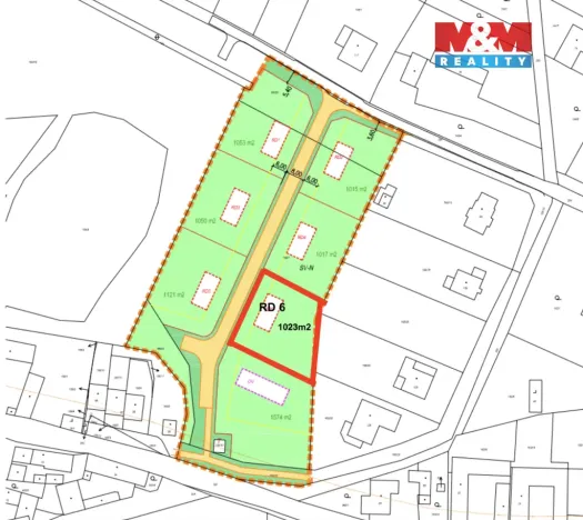 Prodej pozemku pro bydlení, Vesce, 1023 m2