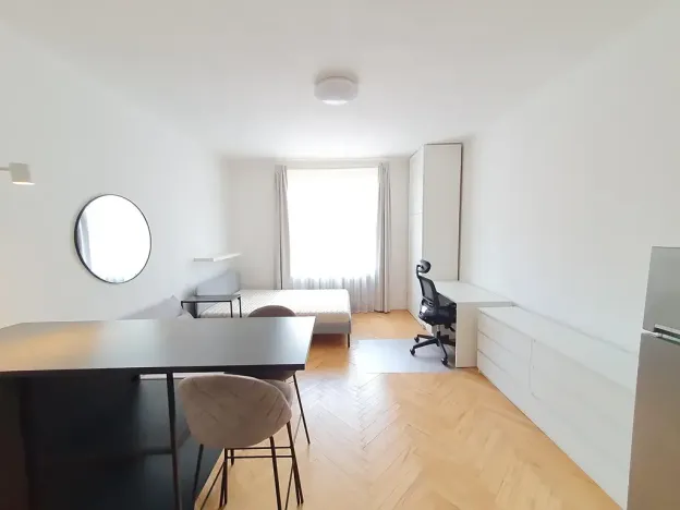 Pronájem bytu 1+kk, Praha - Vinohrady, Mikovcova, 29 m2