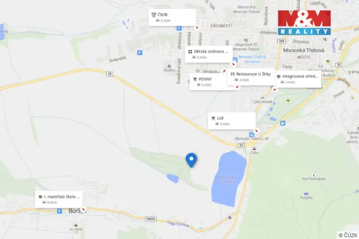 Prodej pole, Moravská Třebová - Boršov, 514 m2