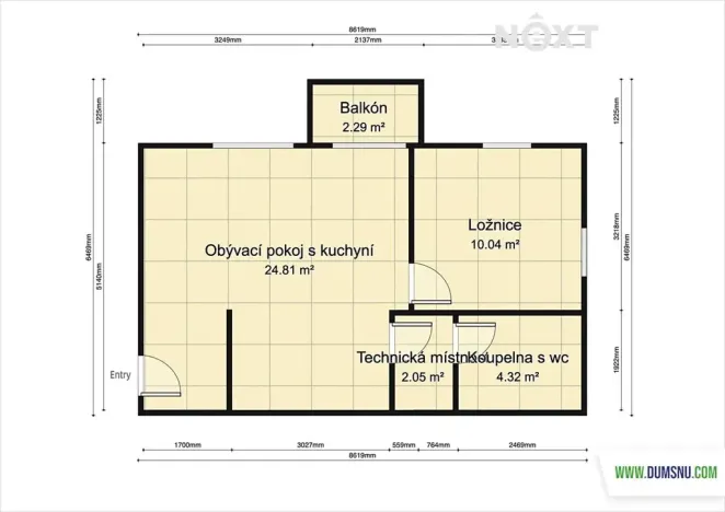 Pronájem bytu 2+kk, Mohelnice, Za Penzionem, 40 m2