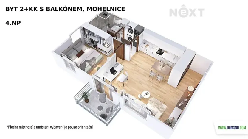 Pronájem bytu 2+kk, Mohelnice, Za Penzionem, 40 m2
