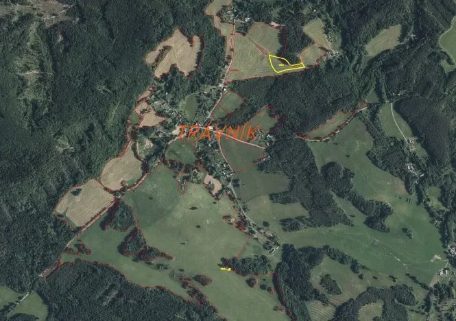 Prodej pole, Cvikov - Trávník, 7516 m2