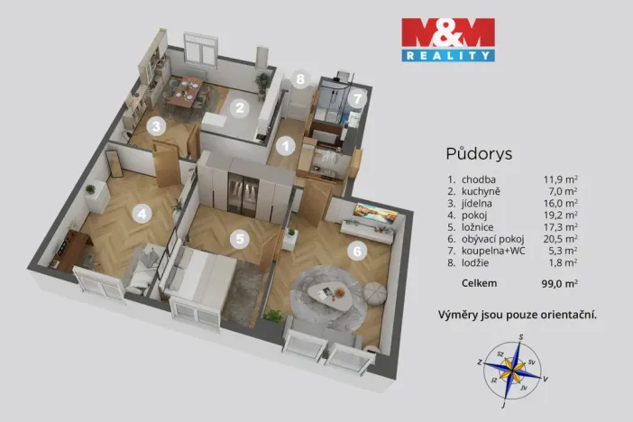 Prodej bytu 4+1, Děčín - Děčín IV-Podmokly, Jeronýmova, 91 m2