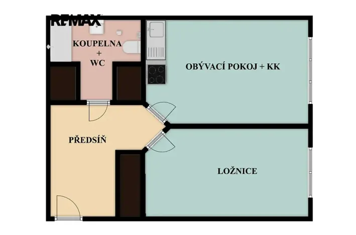 Pronájem bytu 2+kk, Praha - Nusle, Kloboučnická, 45 m2