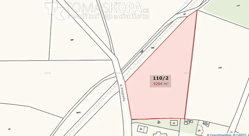 Prodej pozemku pro bydlení, Vysoký Újezd, 9294 m2
