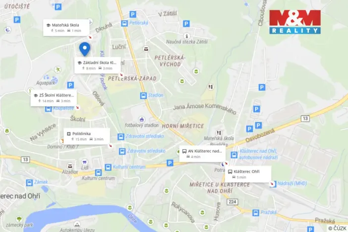 Prodej bytu 2+1, Klášterec nad Ohří, Družstevní, 60 m2