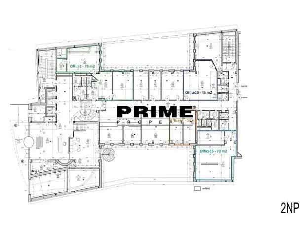 Pronájem kanceláře, Praha - Nové Město, Klimentská, 78 m2