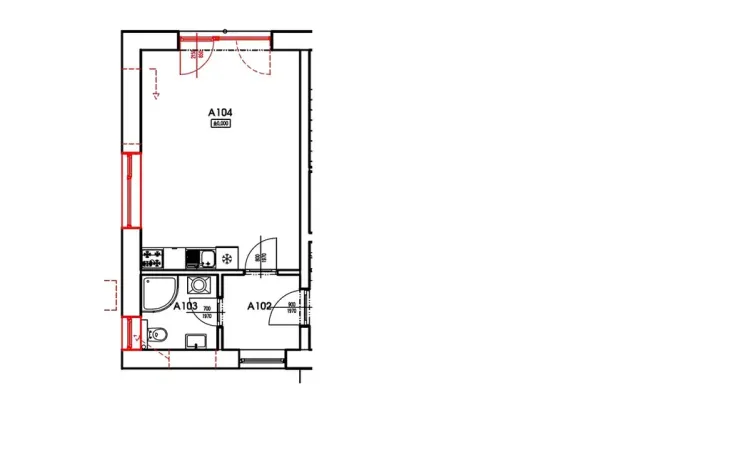 Pronájem bytu 1+kk, Třešť, Havlíčkova, 33 m2