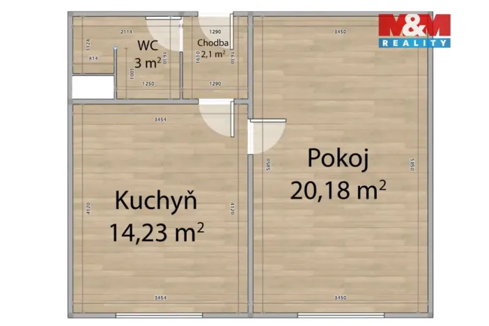 Prodej bytu 1+1, Teplá, Palackého, 40 m2
