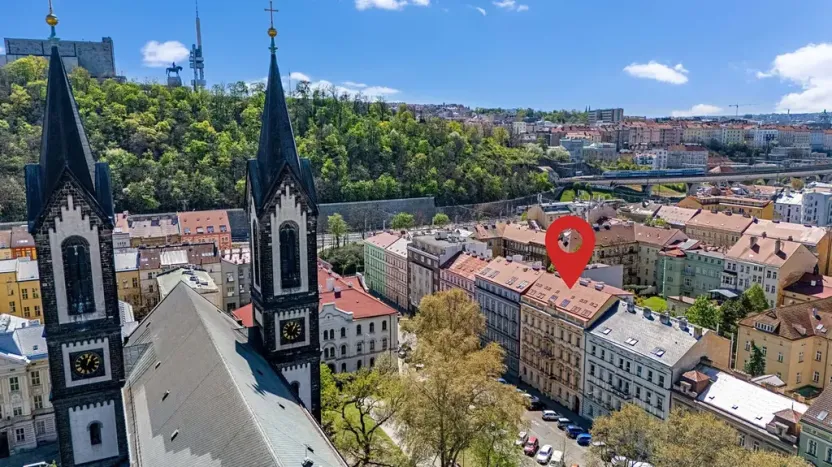 Prodej bytu 2+kk, Praha - Karlín, Peckova, 77 m2