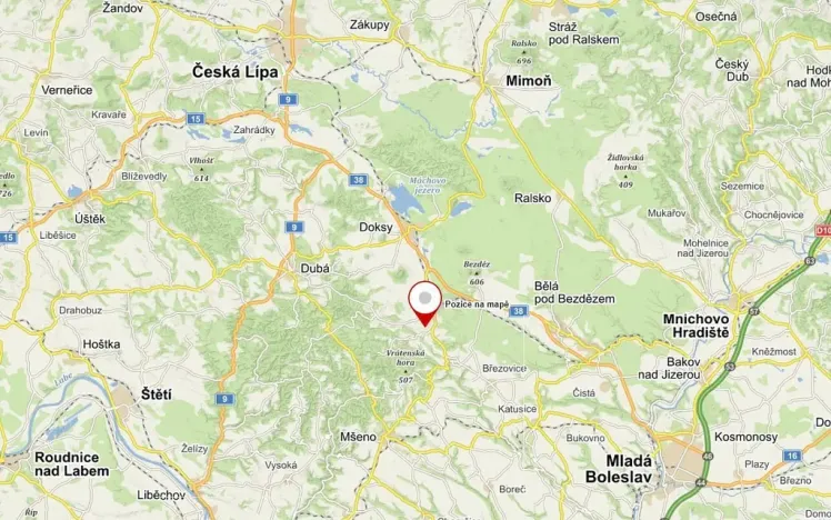 Prodej pozemku, Doksy - Žďár, 1295 m2